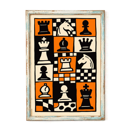 Chess Strategy Wall Art Poster