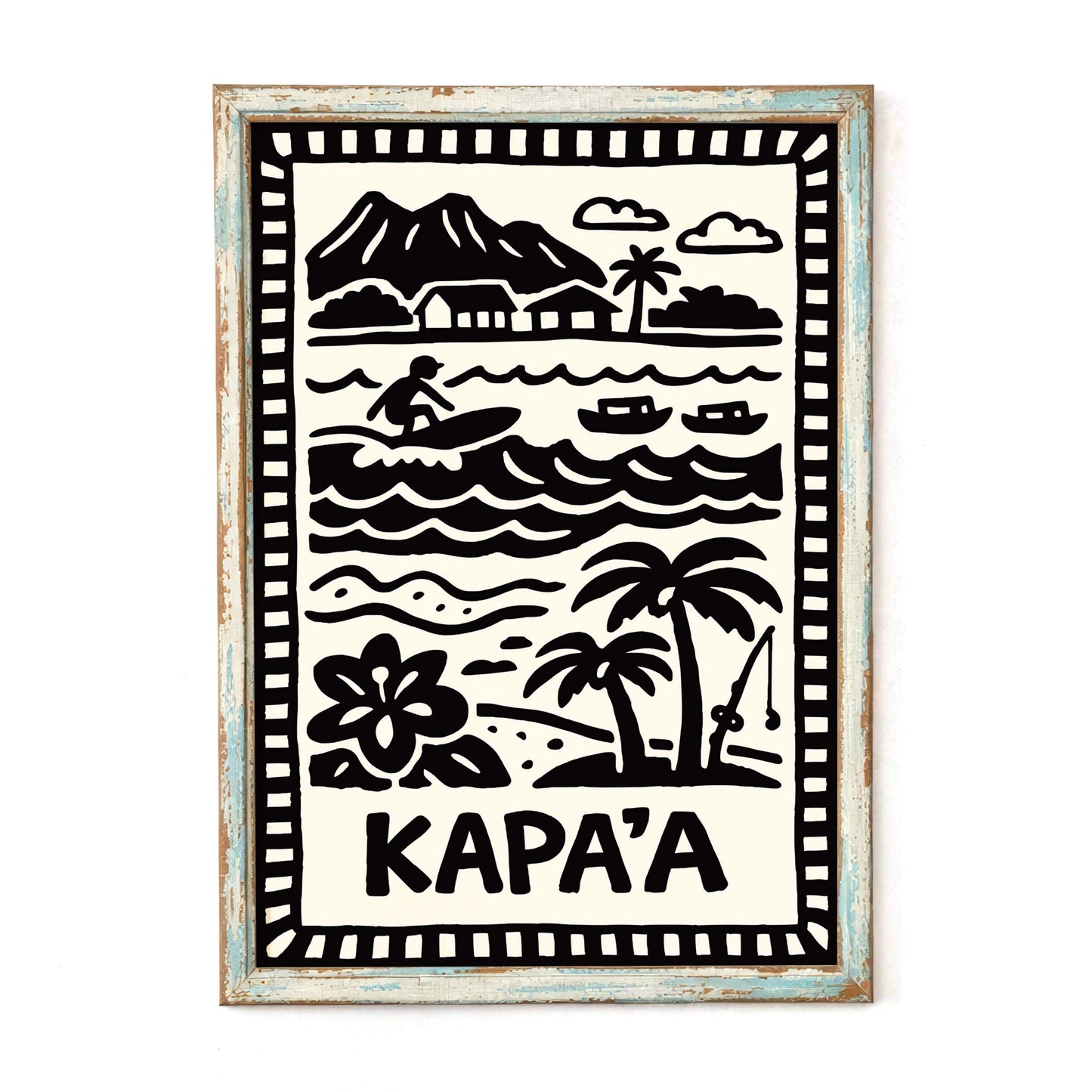Kapaa Hawaii Poster Print