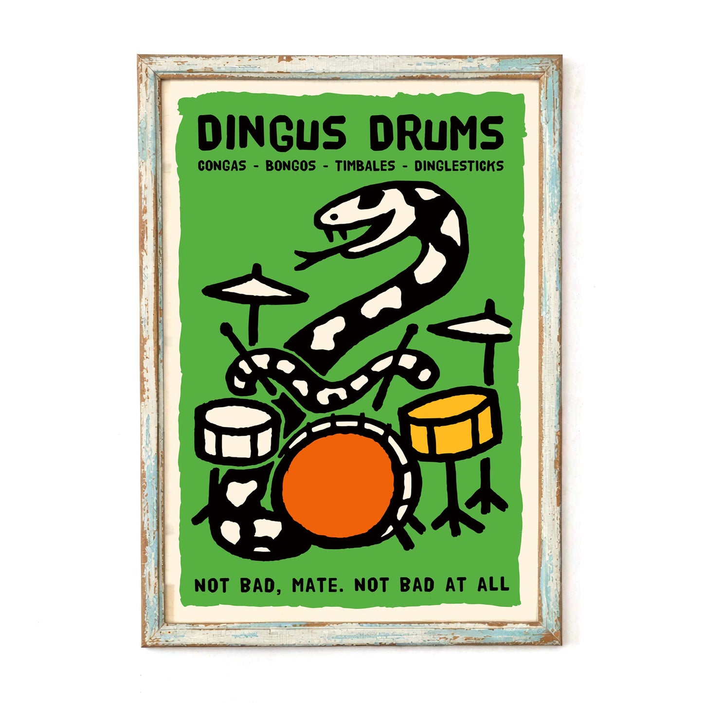 Dingus Drums Snake Print