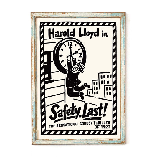 Safety Last Silent Film Poster