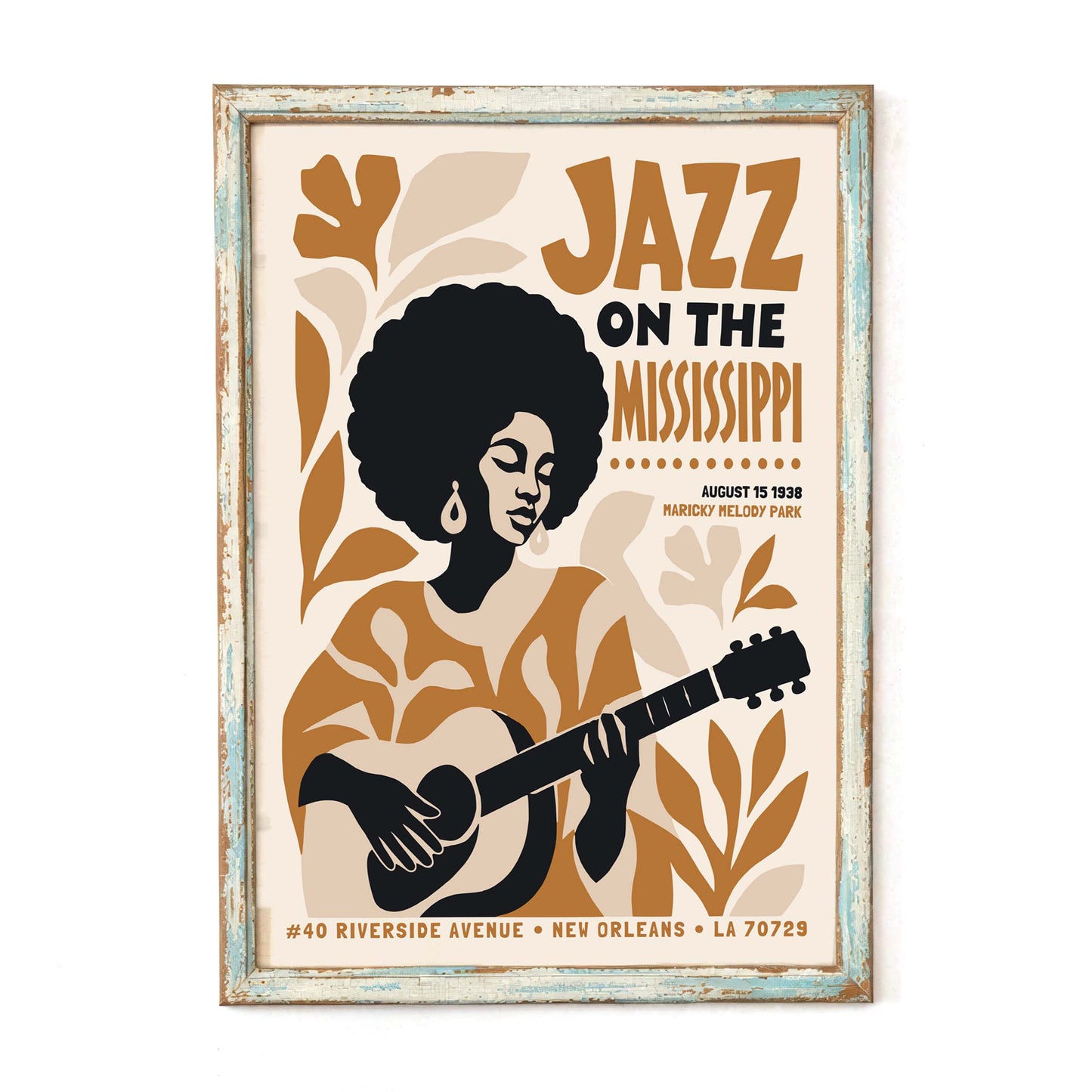 Jazz On The Mississippi Poster
