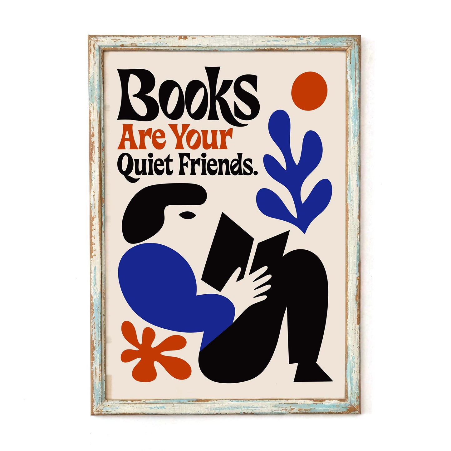 Books Quiet Friends Poster Print