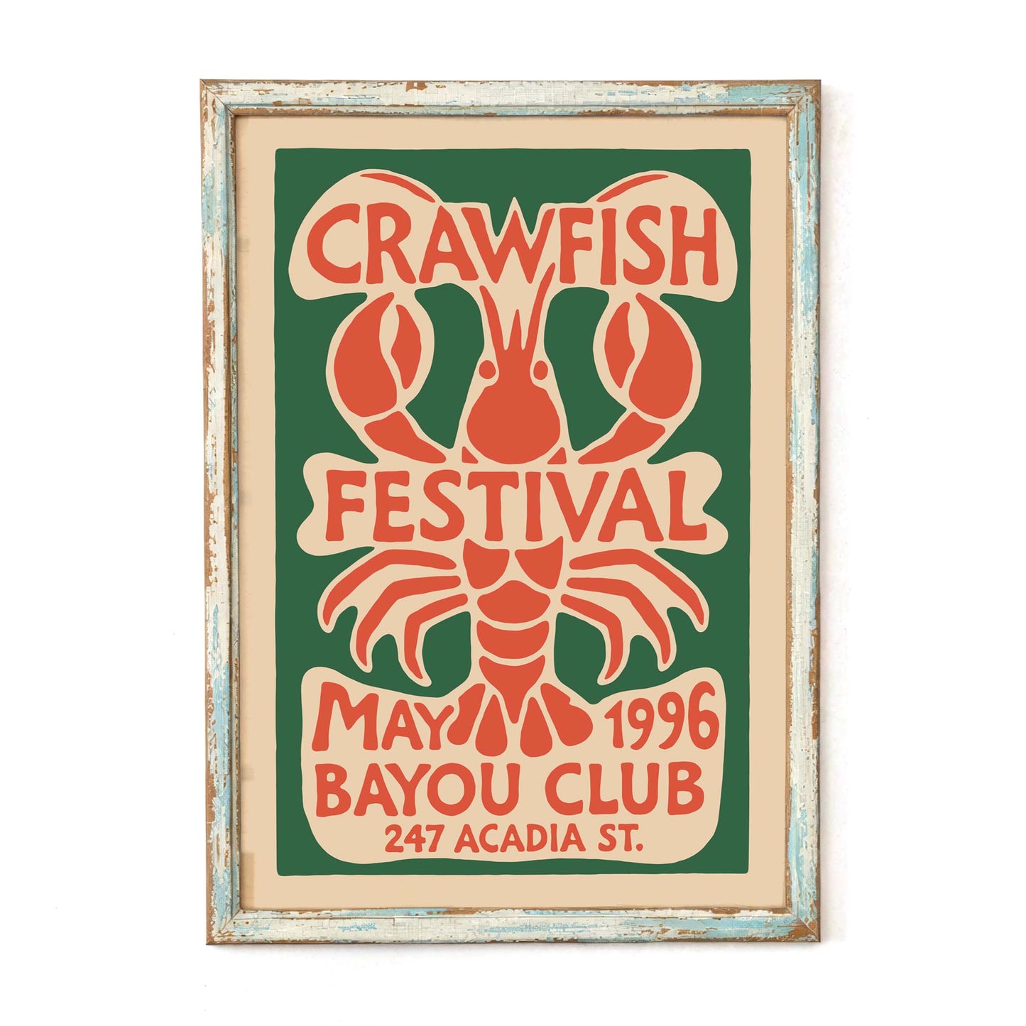Green Crawfish Festival Poster