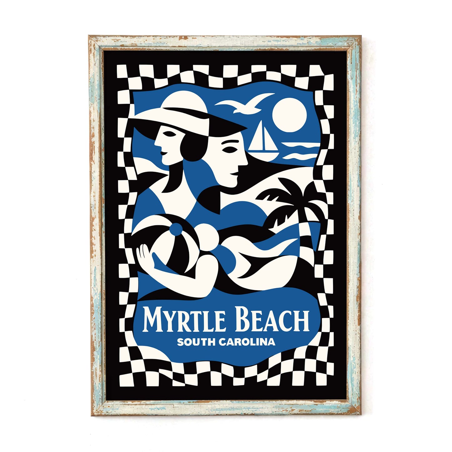 Myrtle Beach South Carolina Travel Poster