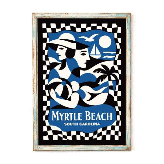 Myrtle Beach South Carolina Travel Poster