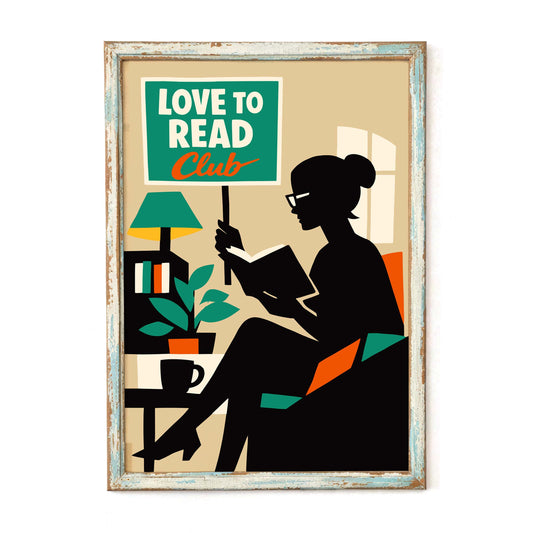 Reading Club Interior Poster