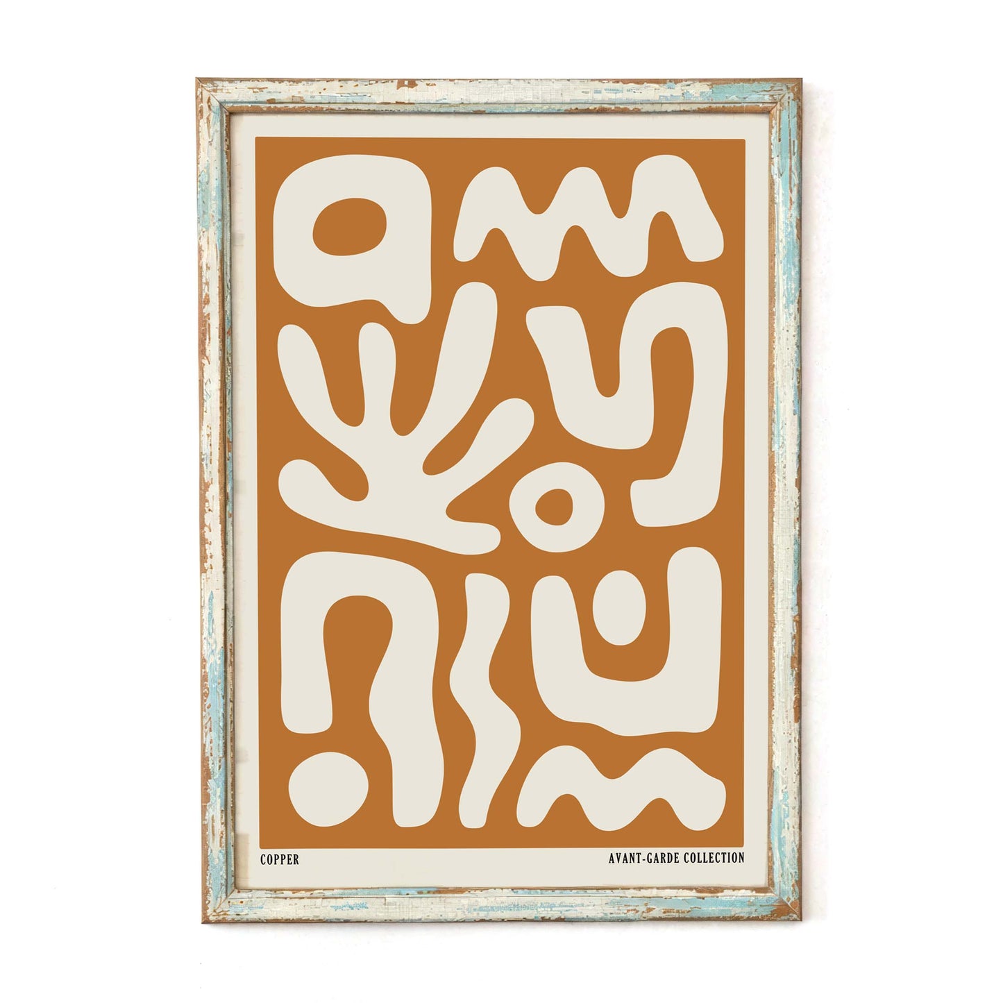 Copper Abstract Print