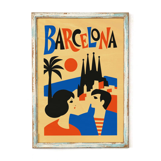 Barcelona Travel Print