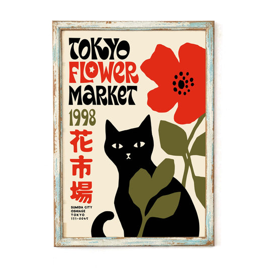 Tokyo Flower Market Poster Print