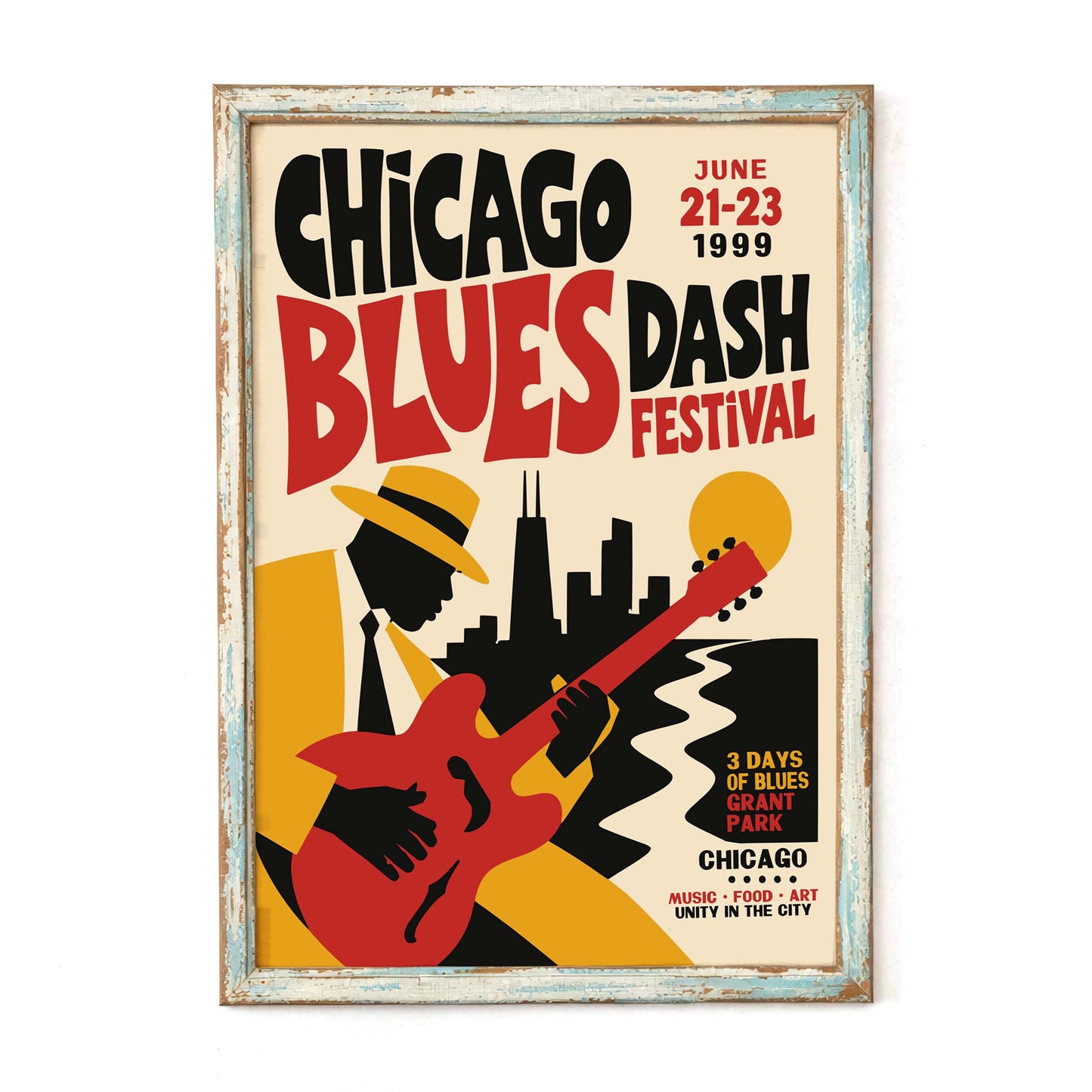 Chicago Blues Bash Festival 1999 Poster