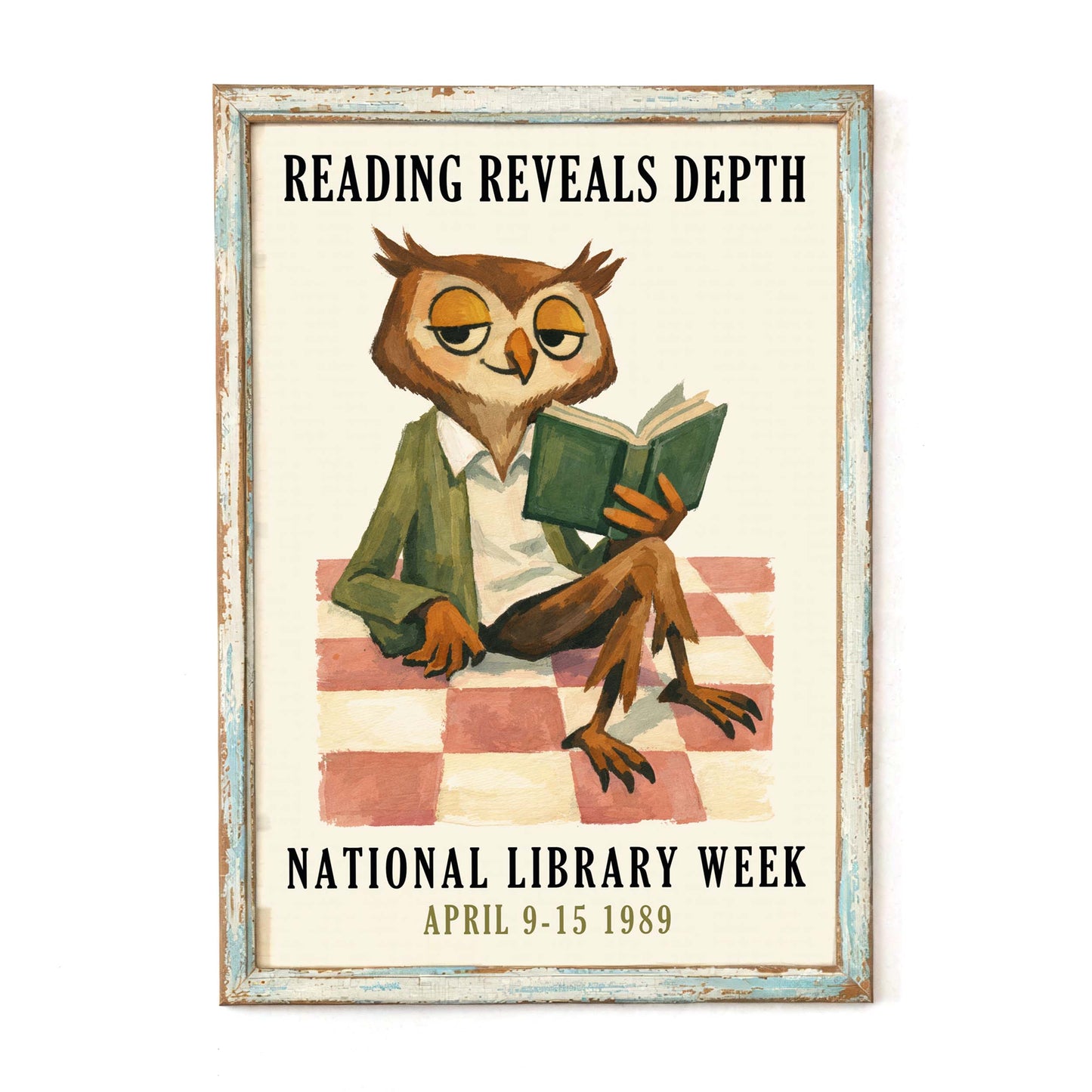 National Library Week Owl Print