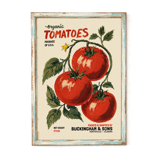 Organic Tomato Kitchen Poster