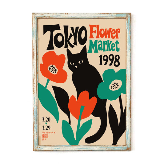 Tokyo Flower Market Poster Print