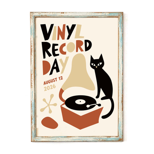Vinyl Record Day Retro Poster