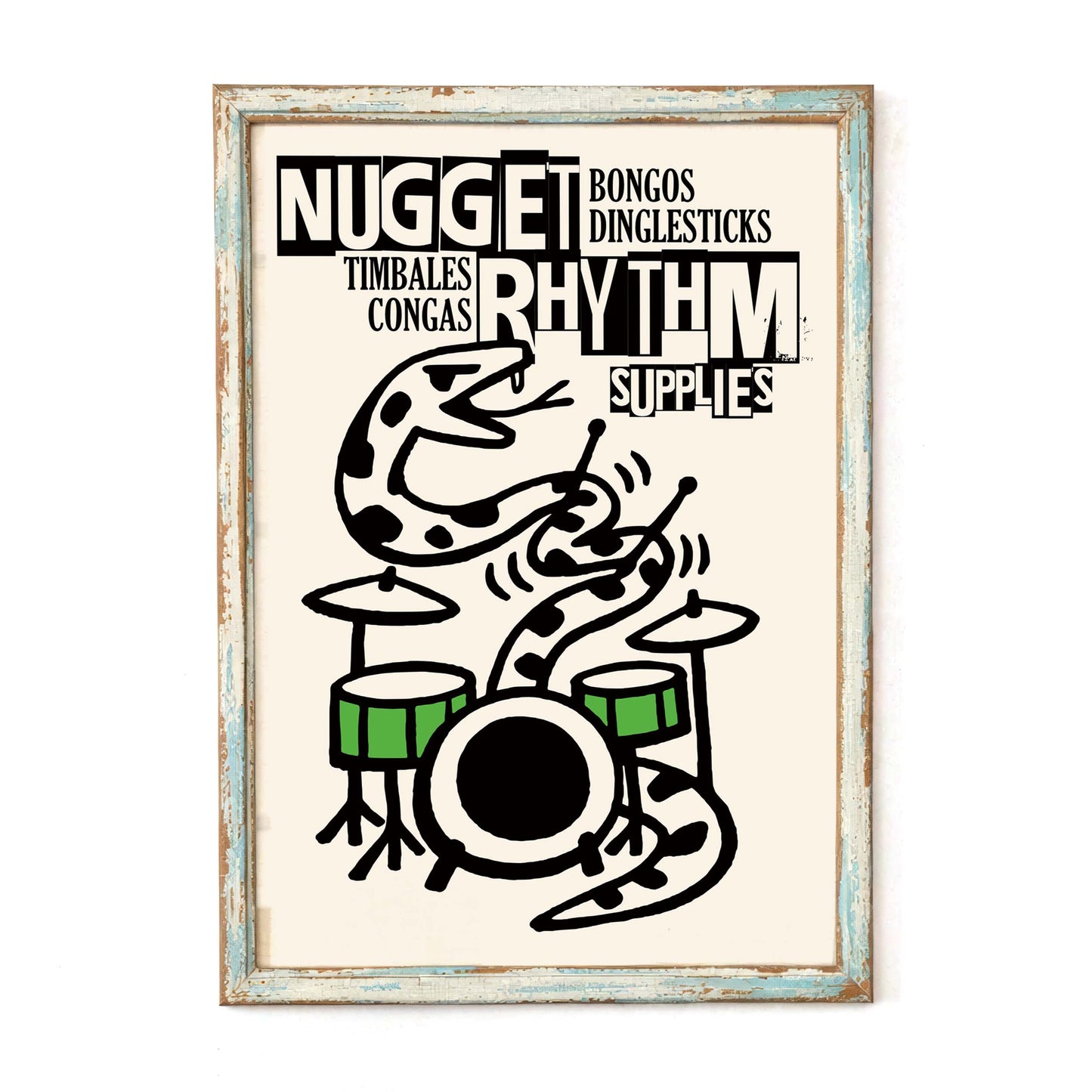 Rhythm Supplies Drum Poster Print