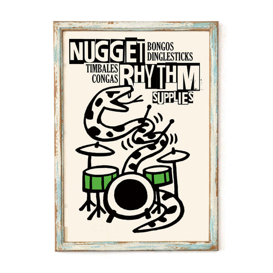 Rhythm Supplies Drum Poster Print