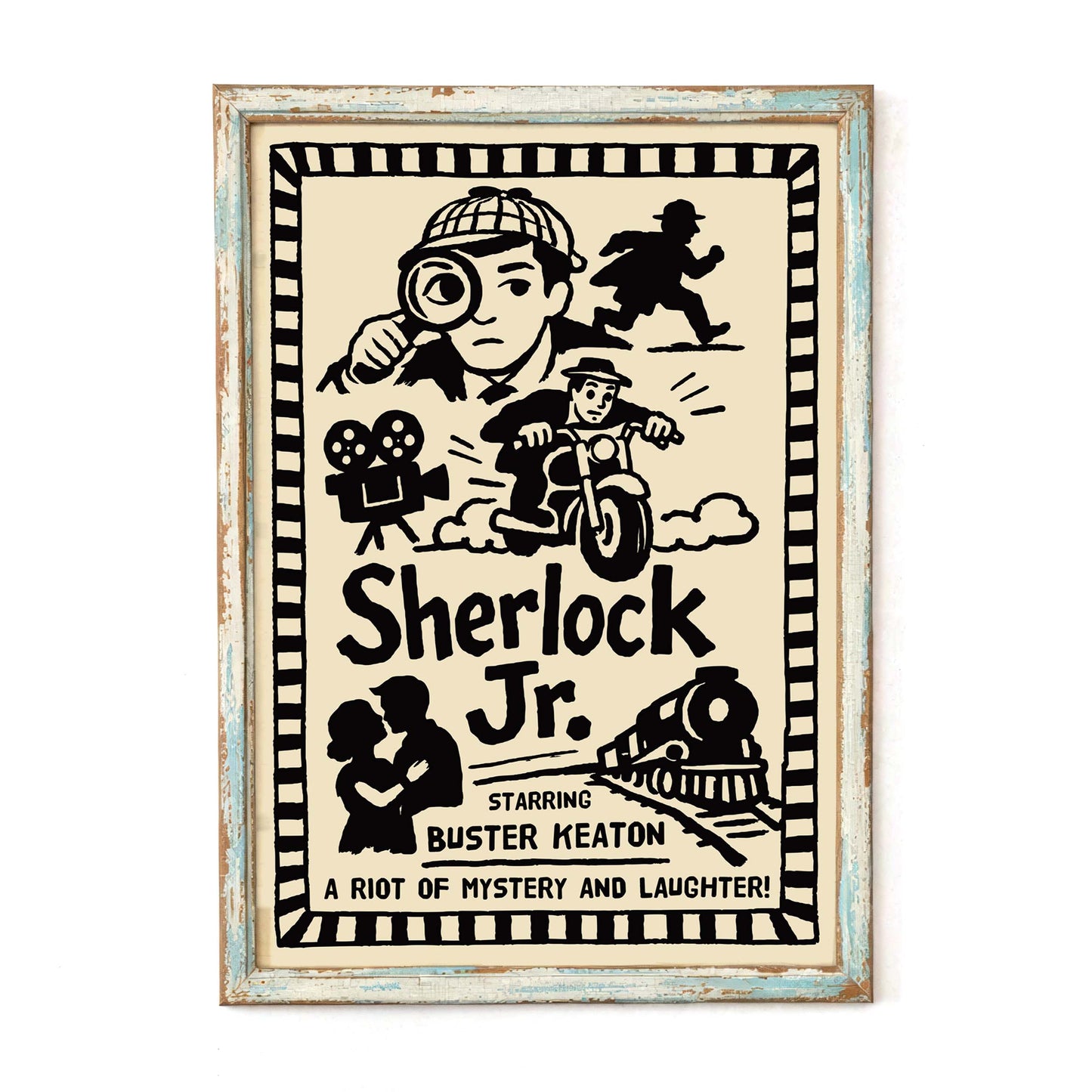 Sherlock Jr Silent Film Poster