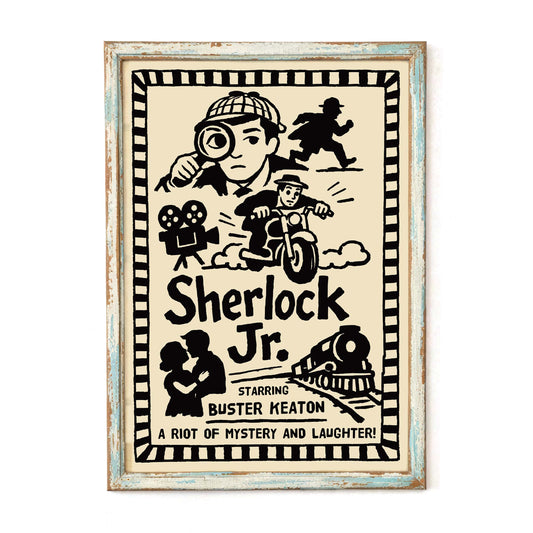 Sherlock Jr Silent Film Poster