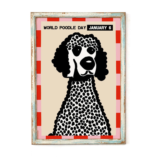 World Poodle Day Dog Poster Print