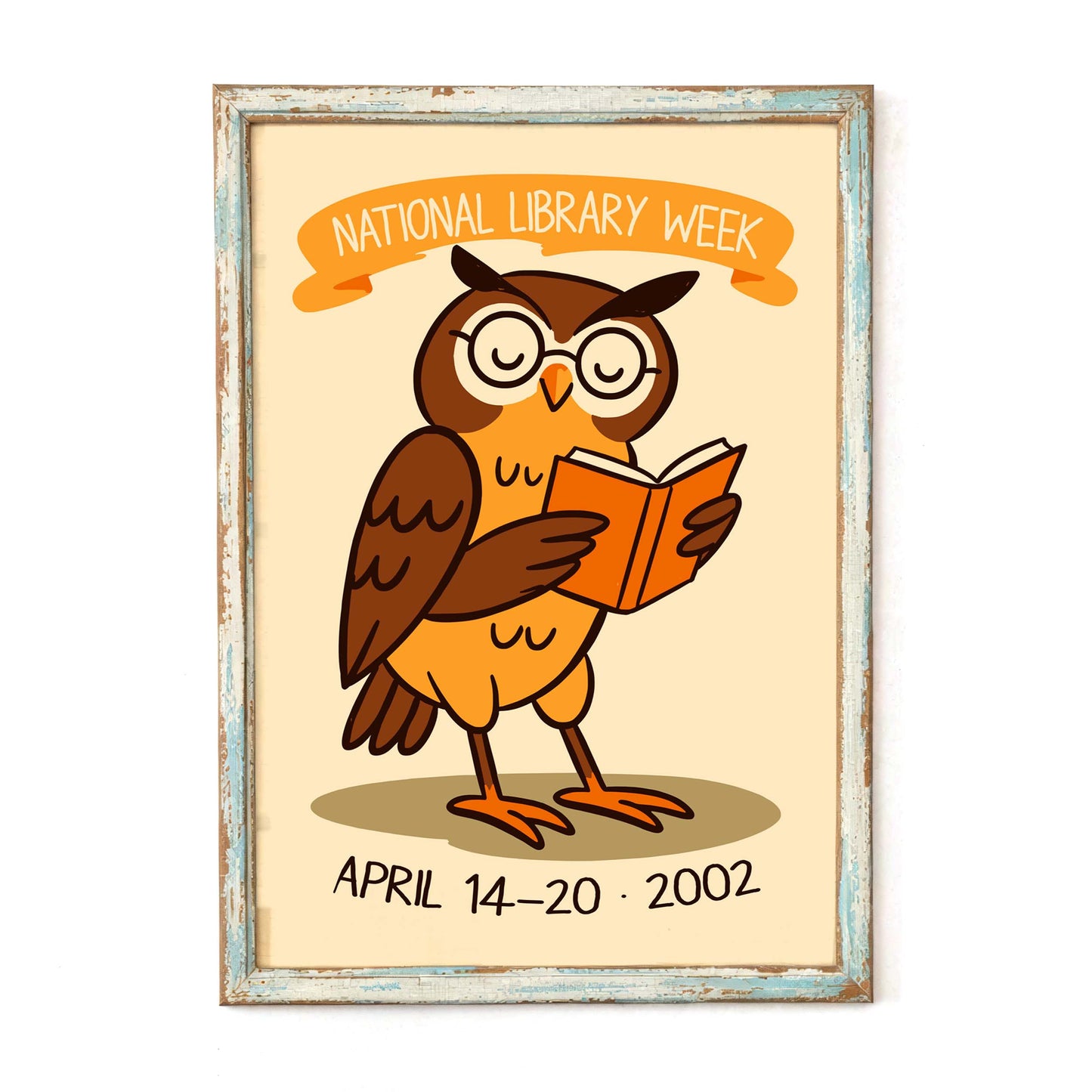 National Library Week Owl Poster