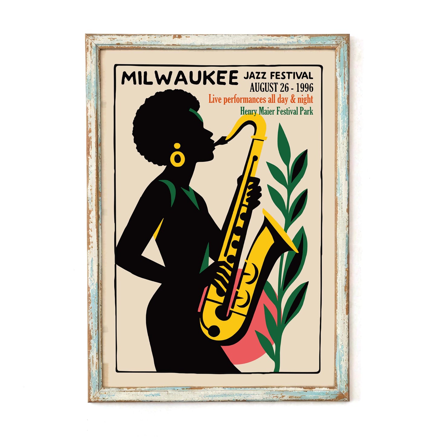 Milwaukee Jazz Festival Poster Print