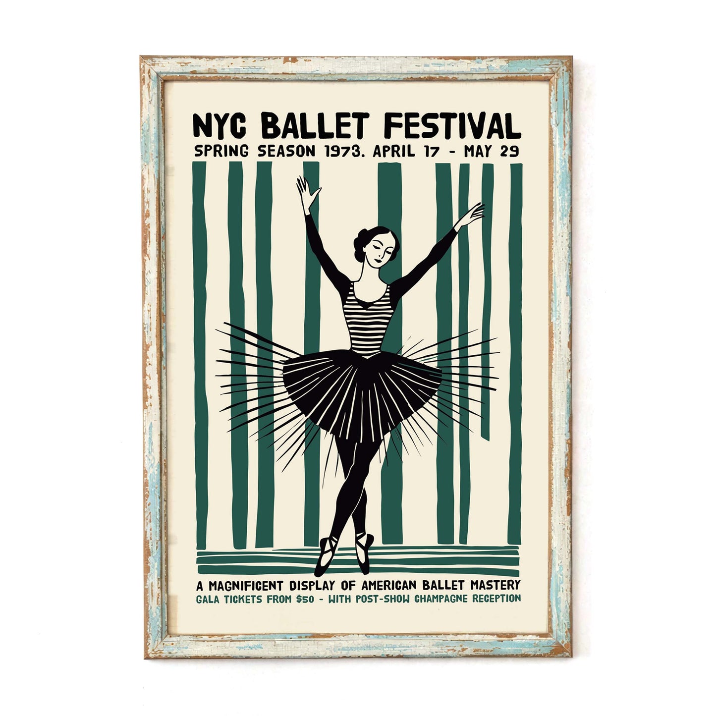 Elegant Ballet Dancer Poster