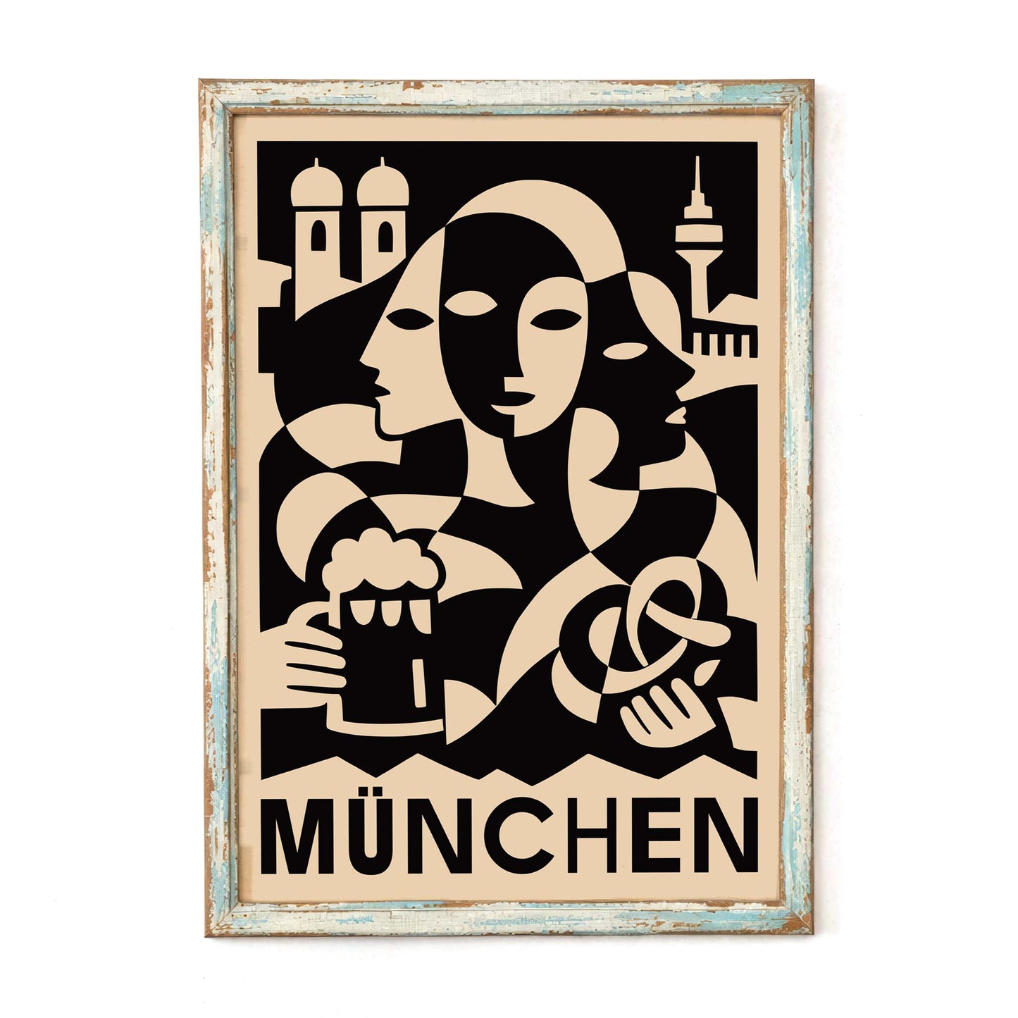 Munich Oktoberfest Travel Poster