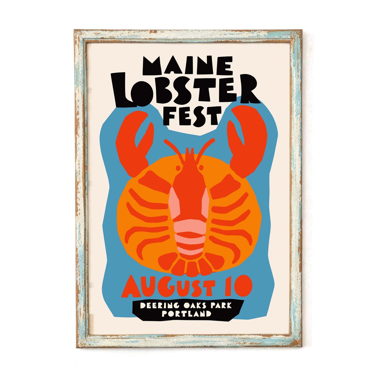 Maine Lobster Fest Print Kitchen Dining
