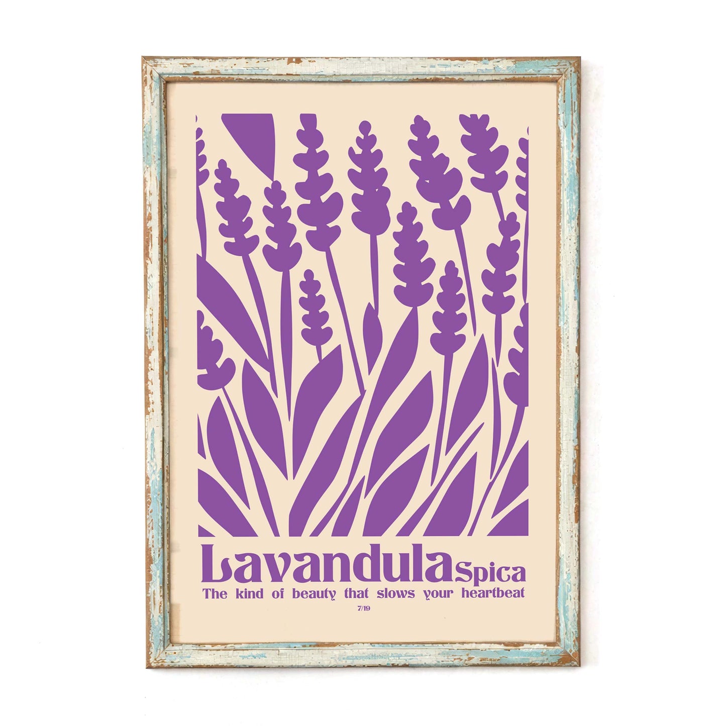 Lavender Botanical Wall Art Print
