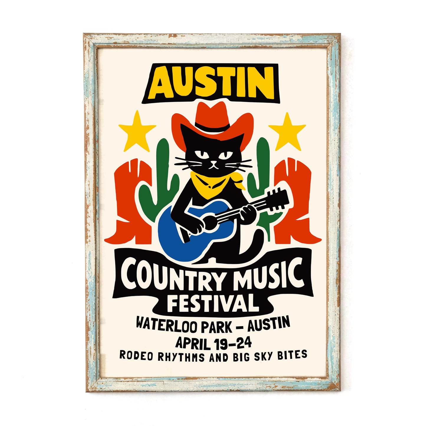 Austin Western Music Festival Poster