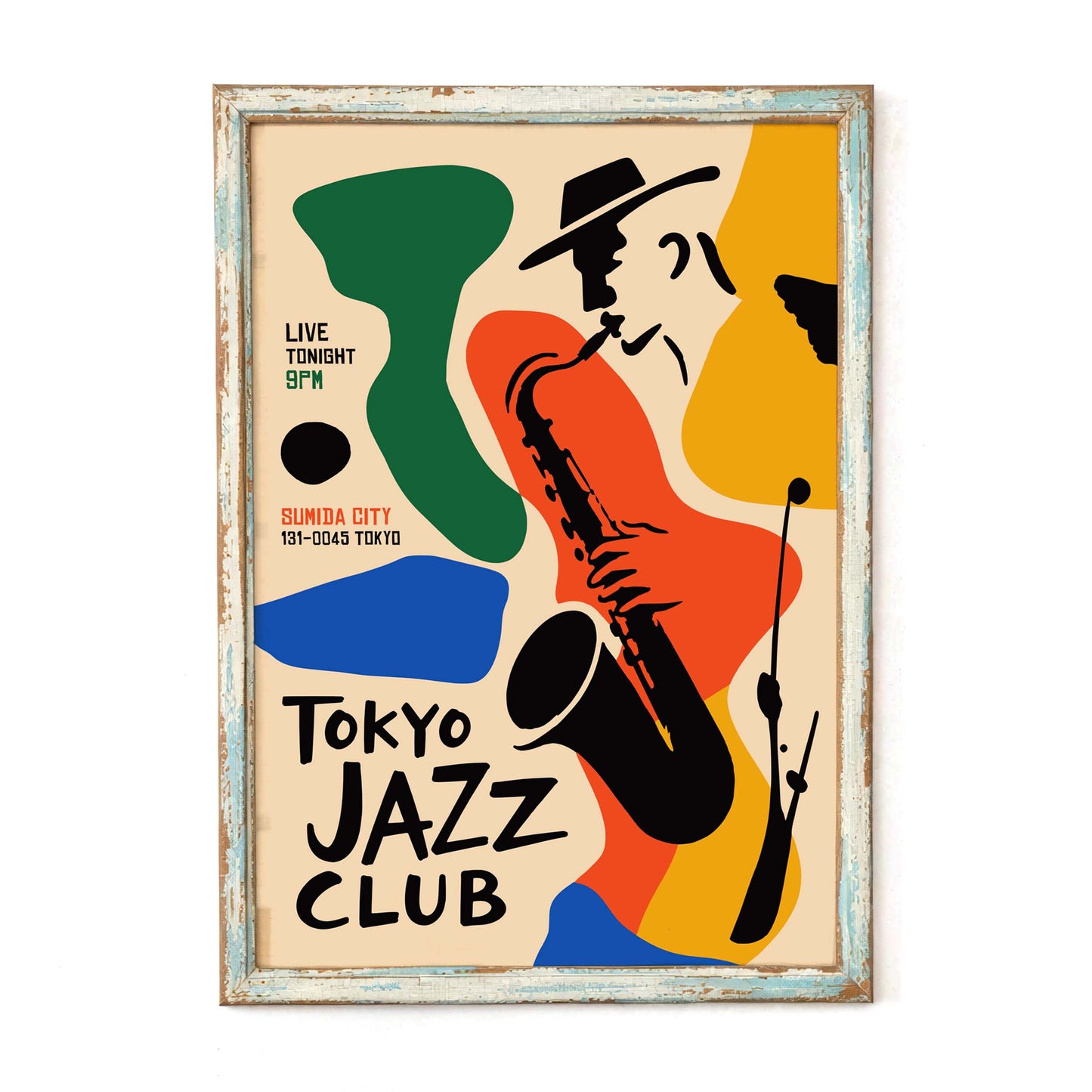 Tokyo Jazz Club Saxophone Poster