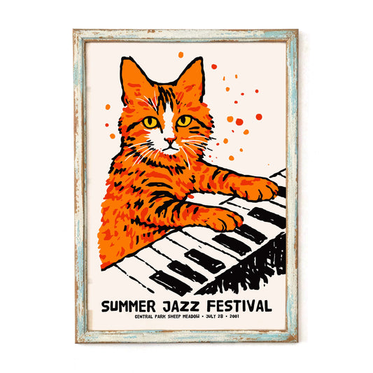 Summer Jazz Festival Poster Print