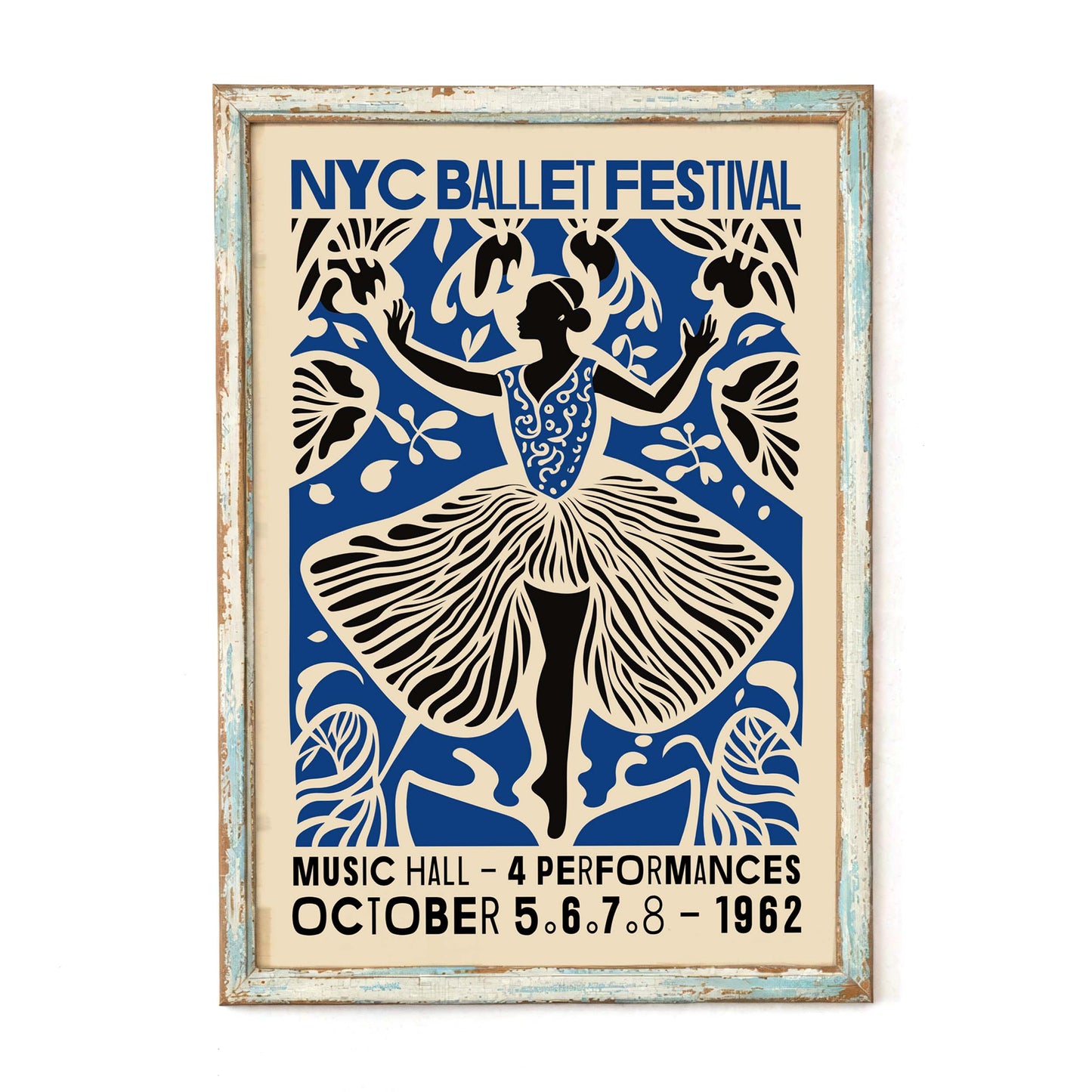 NYC Ballet Festival 1962 Poster Print