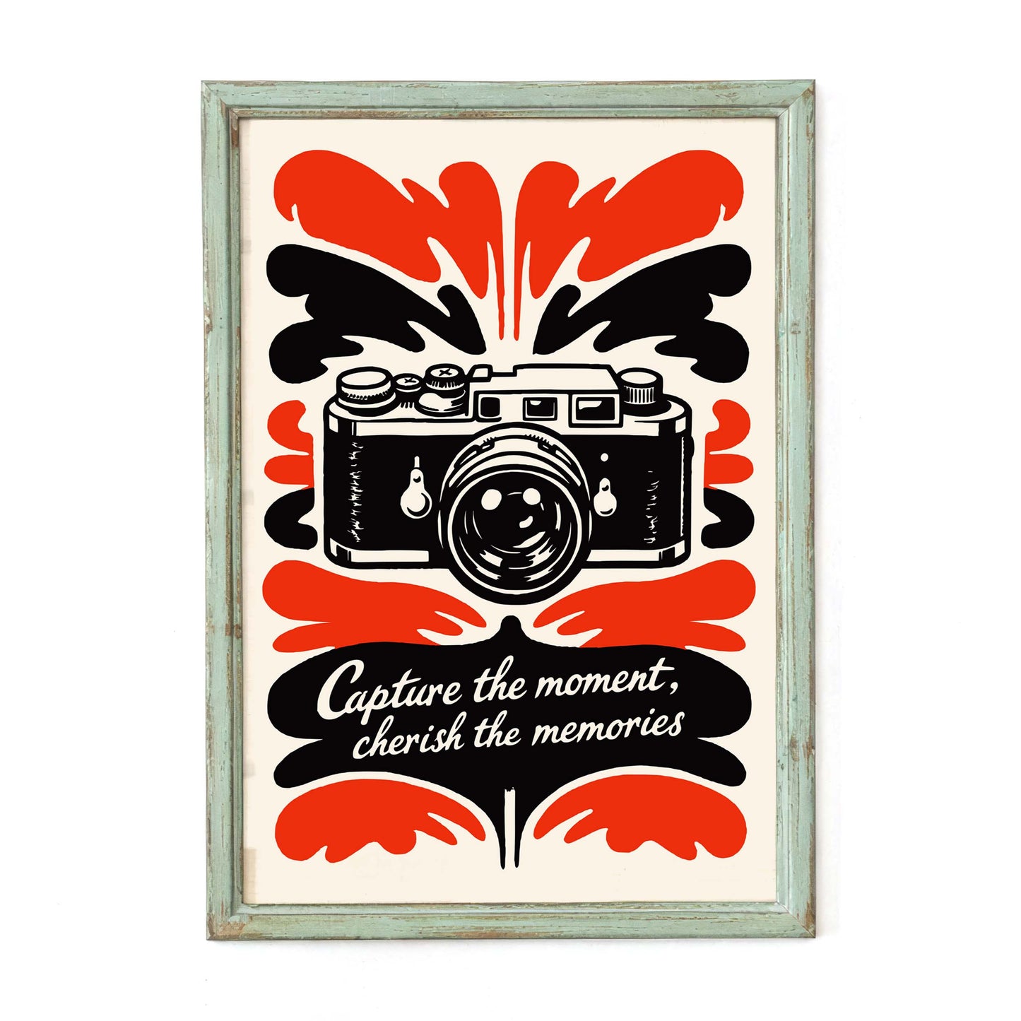 Capture The Moment Camera Poster Wall Art