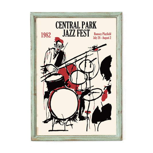 1982 Central Park Jazz Poster