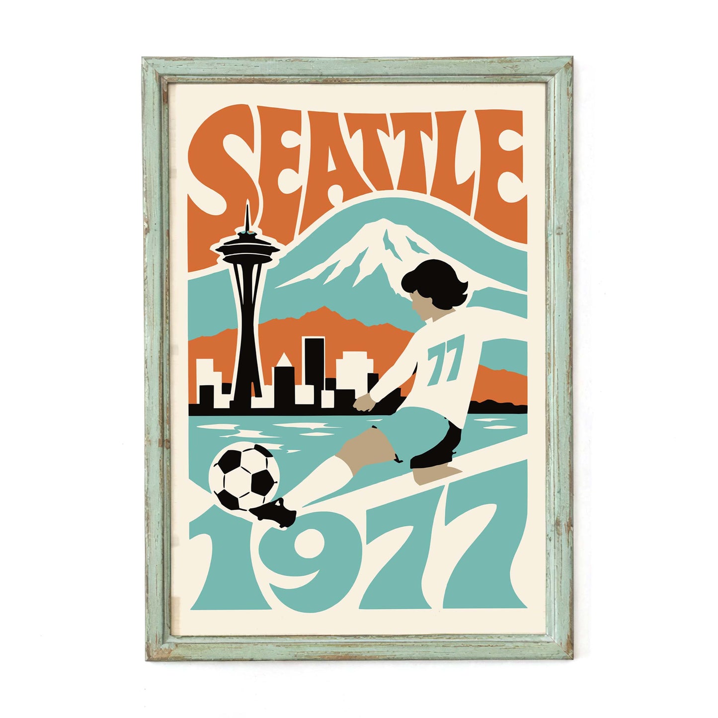 Seattle 1977 Soccer Poster