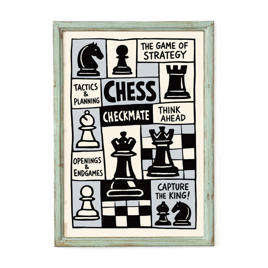 Chess Strategy Game Poster
