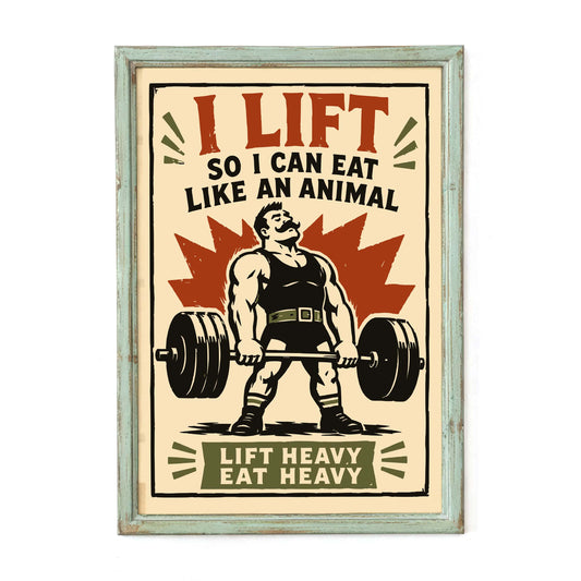 Weightlifting Motivation Gym Poster Print