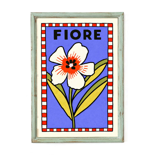Fiore Flower Botanical Poster Print