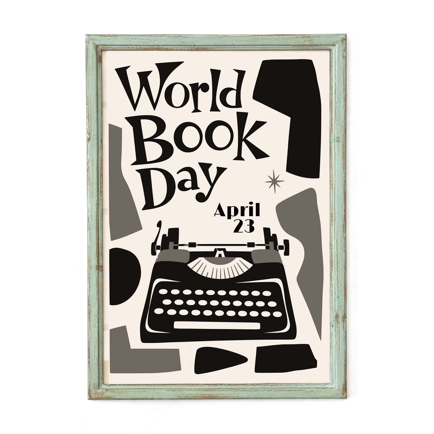 World Book Day Typewriter Poster