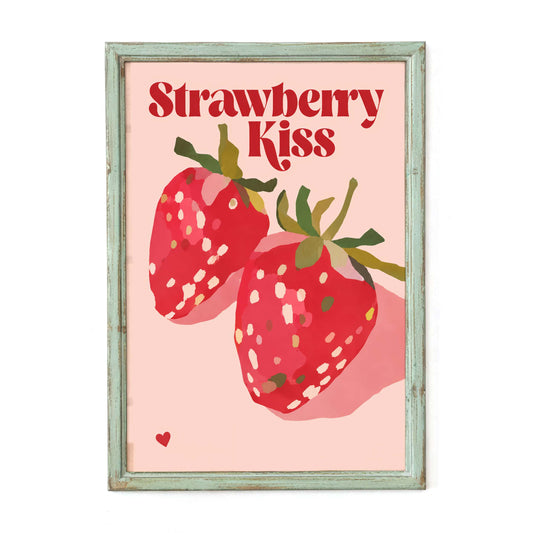 Strawberry Kiss Wall Art