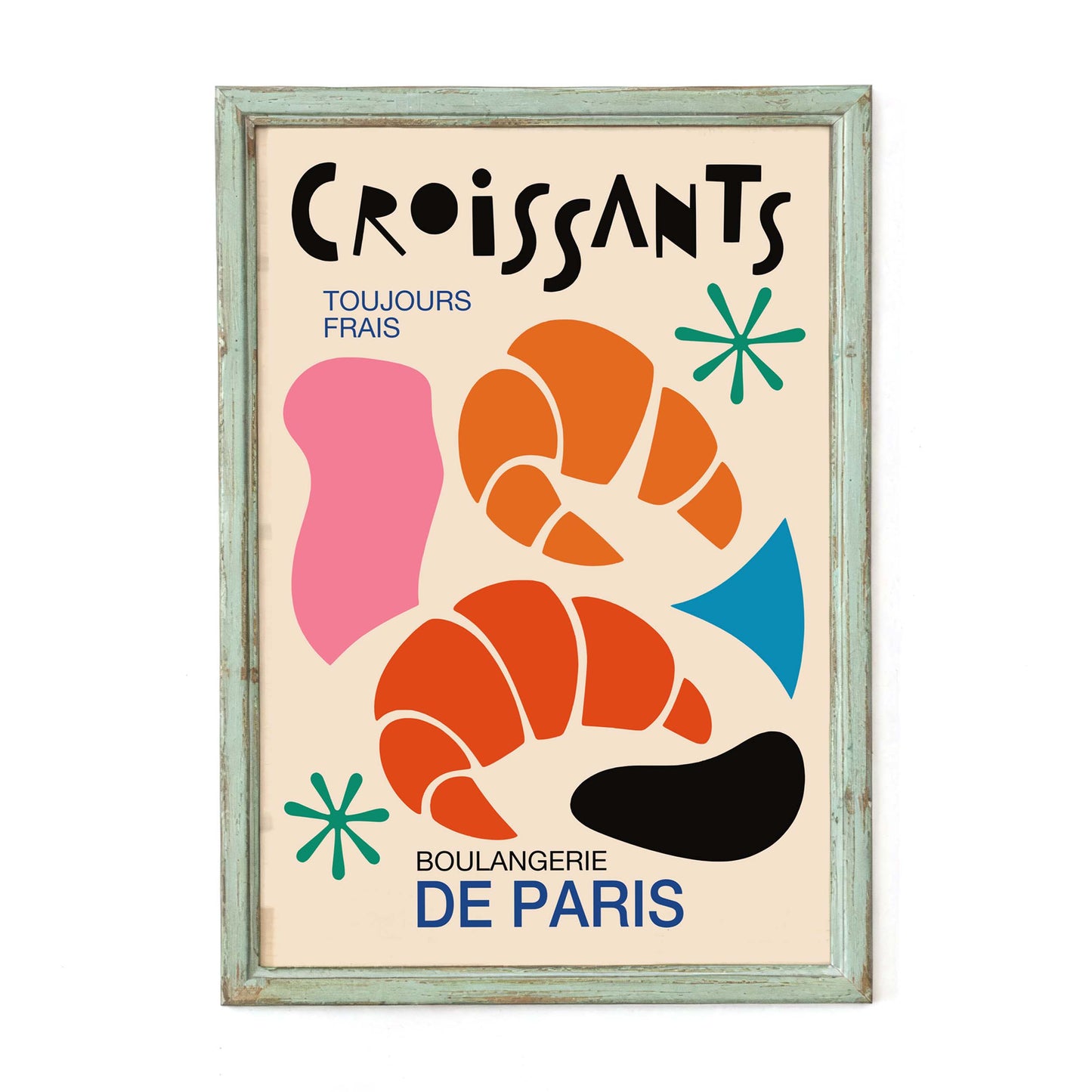 Croissants Boulangerie Paris Poster Print