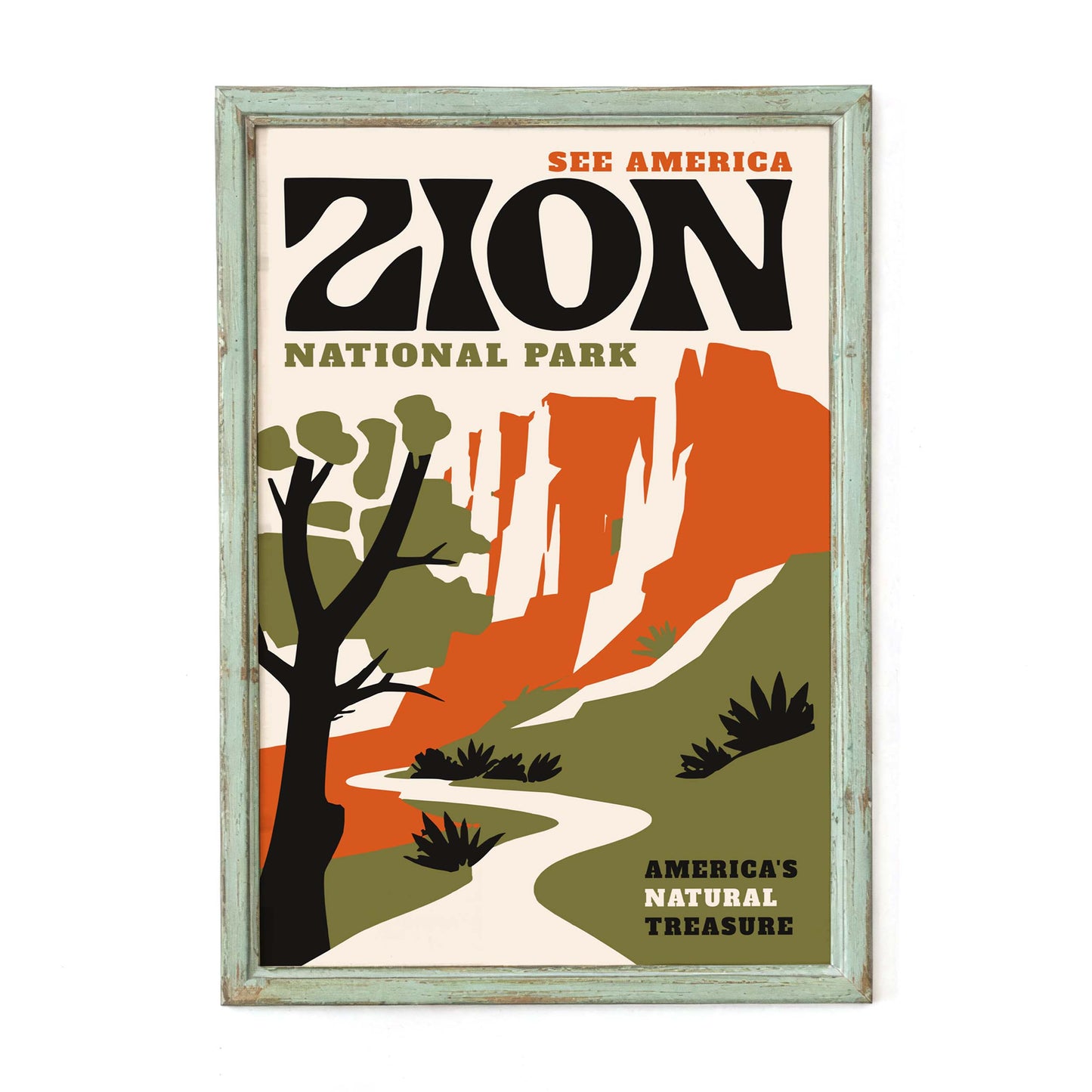 Zion National Park Travel Print