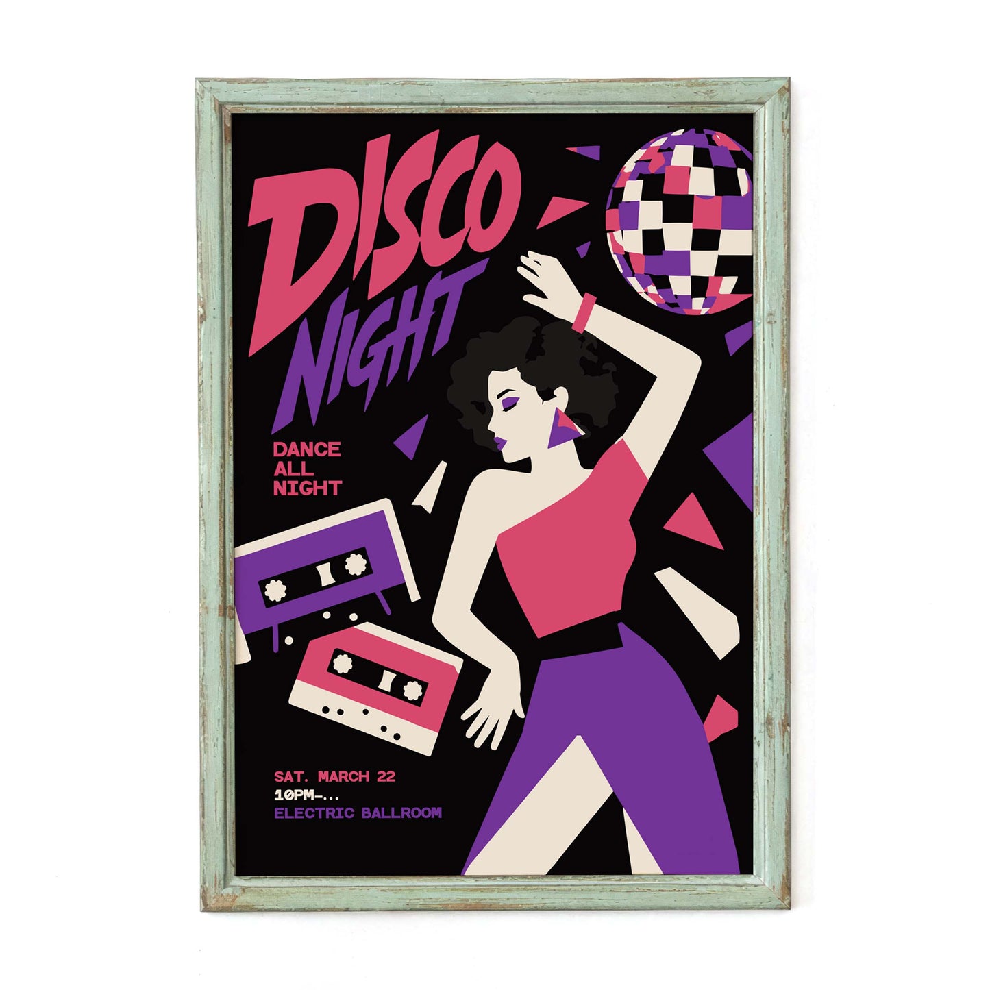 Disco Night Retro Dance Party Poster