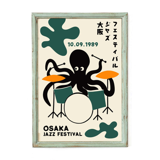 Osaka Jazz Festival Poster Print