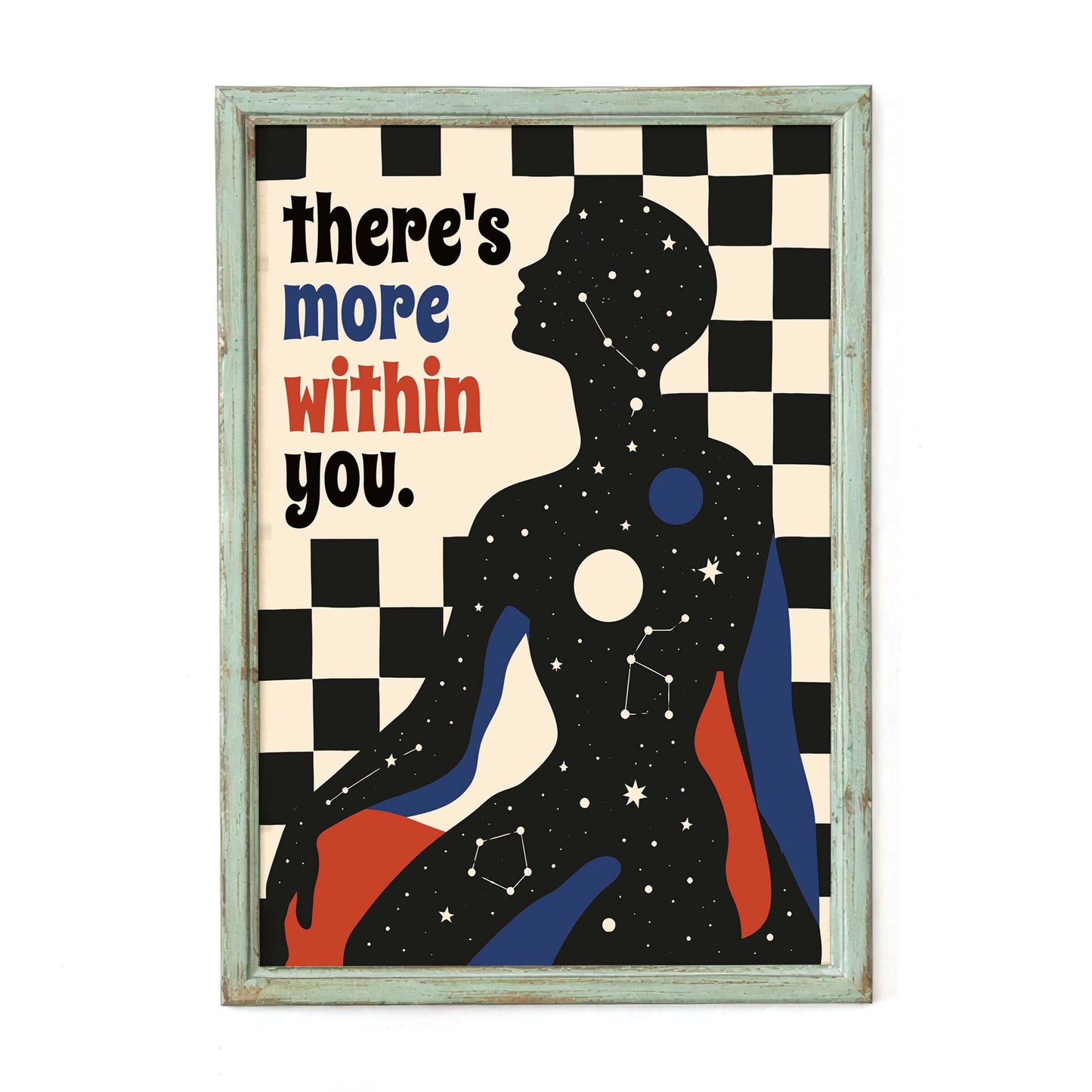 There's More Within You Galaxy Silhouette Poster