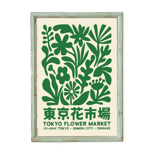 Tokyo Flower Market Poster Print