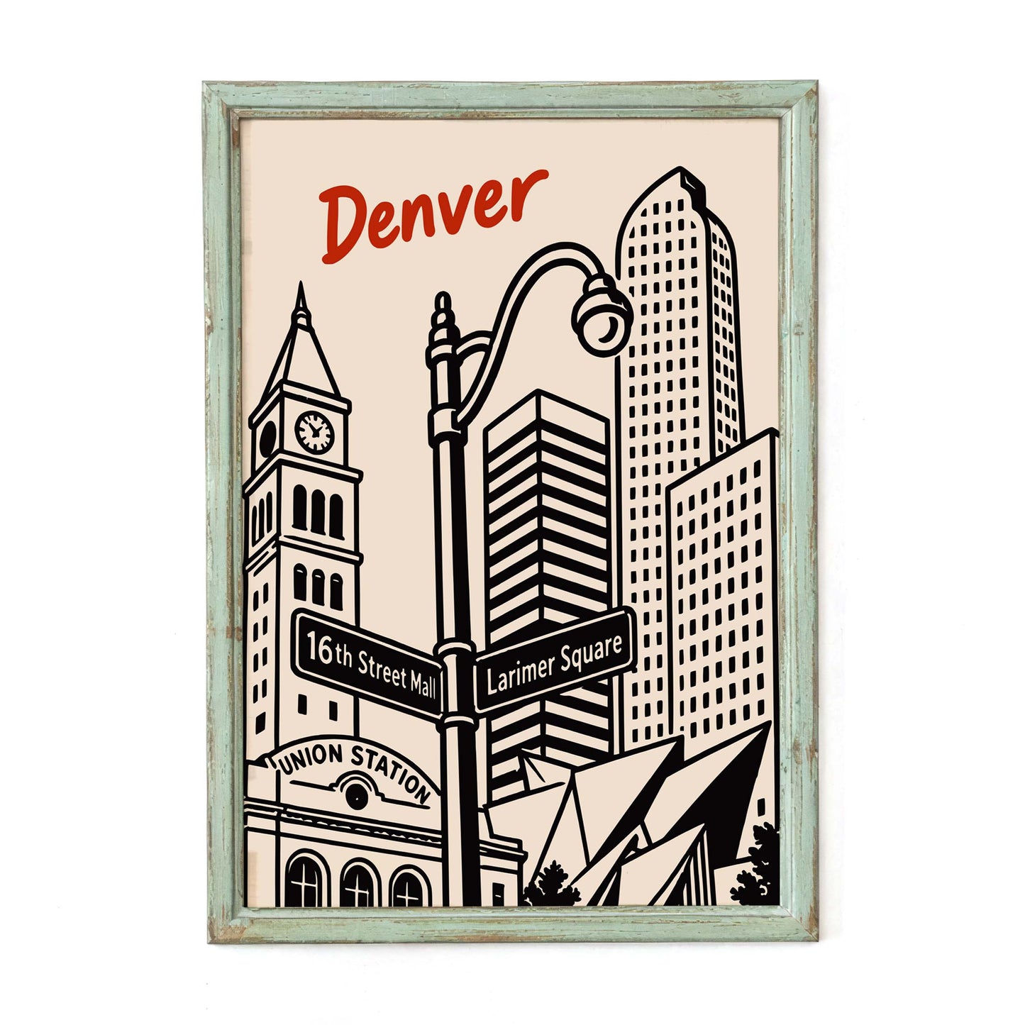 Denver Union Station & Larimer Square Poster