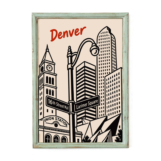 Denver Union Station & Larimer Square Poster