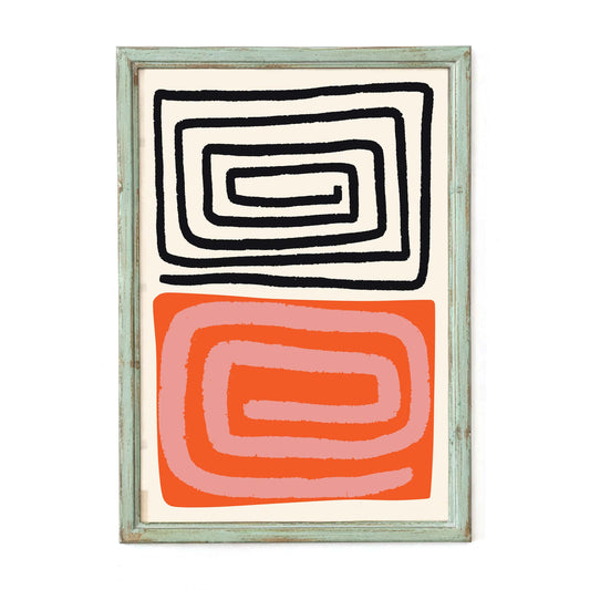 Abstract Spiral Modern Poster Print